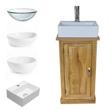 Solid Oak Bathroom Cabinet |