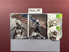 Assassin’s Creed III 3 Xbox 360 Steelbook Freedom Collectors Edition IN EXC COND