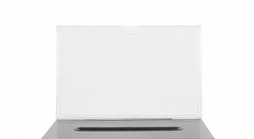 Clear acrylic donation - clear,