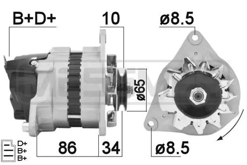 Alternator 210343a era for - alternator,
