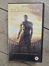 Gladiator Vhs Tape Russell Crowe 2000 Ridley Scott