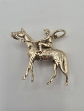 9ct Gold Racehourse And Jockey