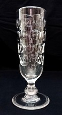 Large Antique Victorian Sunderland Ale Glass Goblet c1850