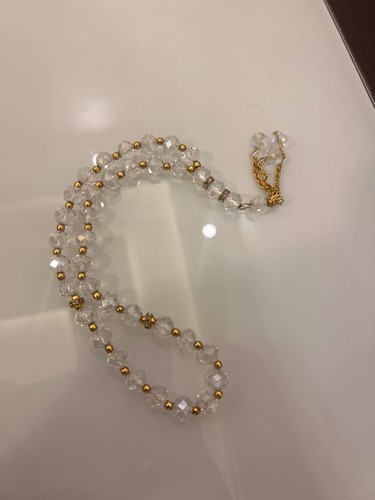 Islamic crystal prayer beads - crystal,