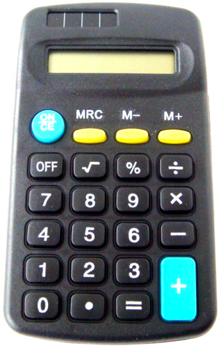 Mini pocket calculator digit - mini, 8