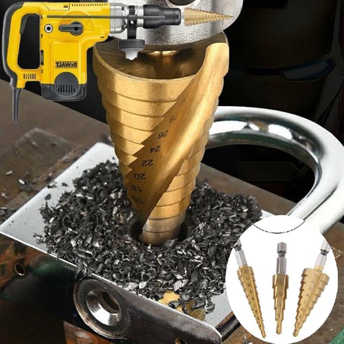 3pcs hss step - bit, large