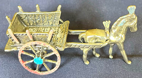 Antique silver horse - horse, &