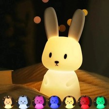 28cm 16 Colors Miffy Rabbit Night Light Rechargeable USB Night Light lamp Gift
