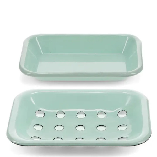 Two part enamel soap - two-part, dish