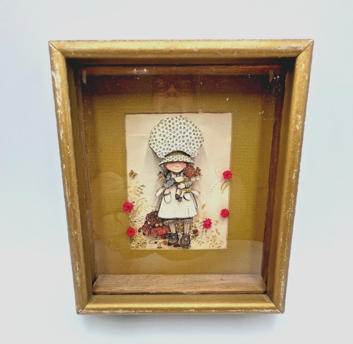 Vtg holly hobbie - 3d, diorama