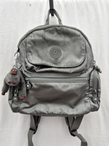 Kipling metallic gray nylon - metallic,