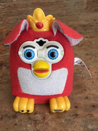 Vintage furby red king crown - red,