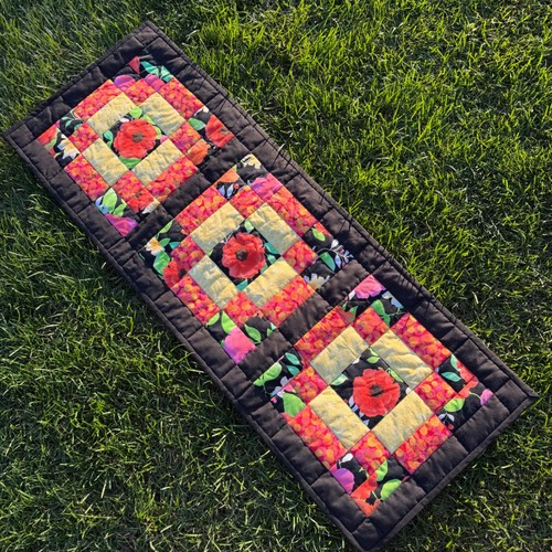 Handmade quilted table runner - handmade,