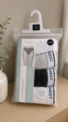 Next cotton high leg knickers - cotton,