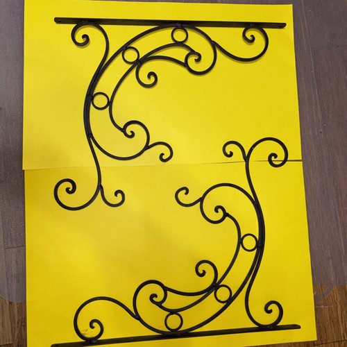 Pair decorative wrought - of,