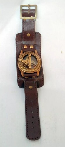 Handmade wrist watch brass - handmade,