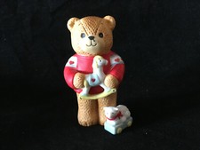 Lucy & Me Bear Toy Rocking Horse & Lamb Enesco 1984 Lucy Rigg