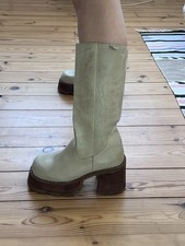 RARE Destroy Western Platform Boots 90s | EU 39