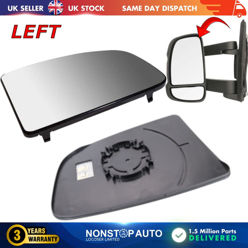 Door wing mirror glass - mirror, left