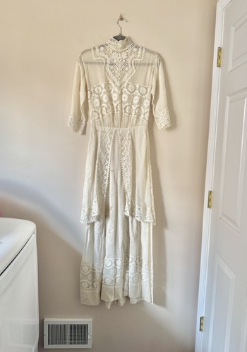 Antique edwardian high neck - edwardian,