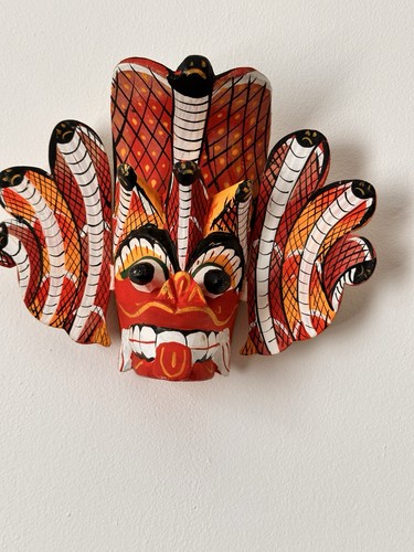 Wooden cobra mask 21x15cm - cobra,