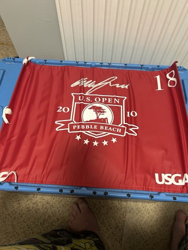 Signed golf flag - golf,