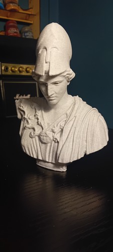 Athena with helmet bust - athena,