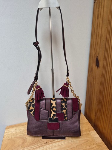 Dune london burgundy leopard - burgundy,