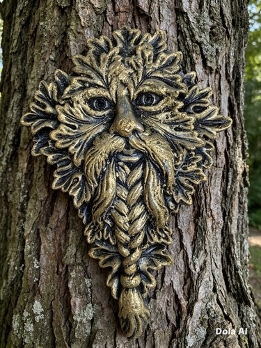 407 green man greenman wall - 407,