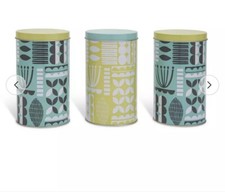 NEW SET 3 HABITAT FLORAL TIN