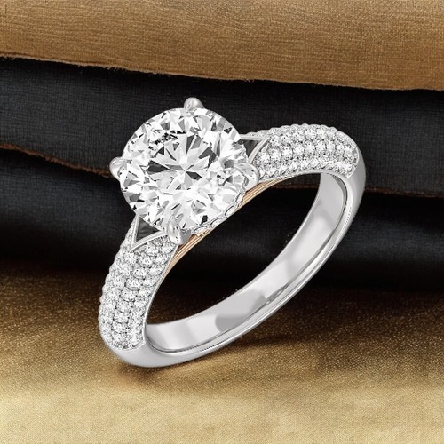 Diamond ring gold lab grown - ring,