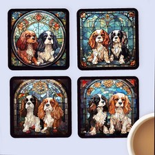 Pet Dog Coasters, Stained