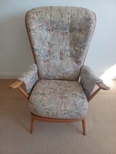 ERCOL Light Wood  EVERGREEN HIGH BACK ARMCHAIR ( 1 of 2 )
