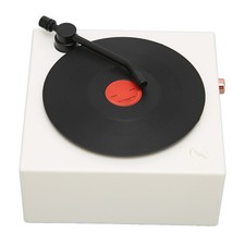 Record player style speaker - record,