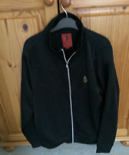 Luke 1977 Mens jacket black bomber zip up size XL