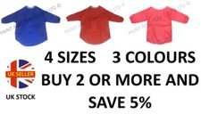 CHILDRENS KIDS WATERPROOF ART PAINTING APRON - CHOOSE SIZE AND COLOUR