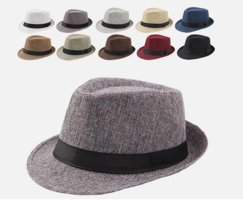 Mens fedora hat trilby summer - hat,