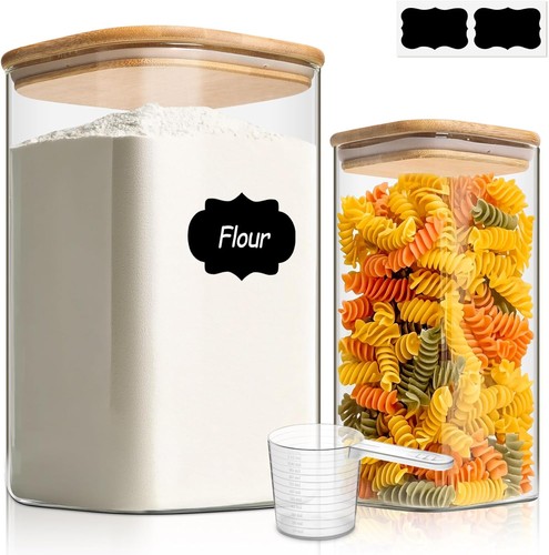 Comsaf glass pantry storage - glass,
