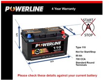 Battery fits FORD KUGA 1.6 2.5