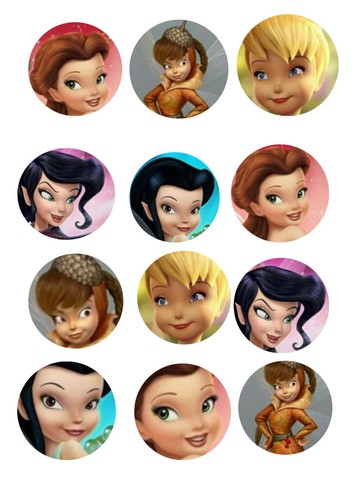 Edible cupcake toppers pre - , cut