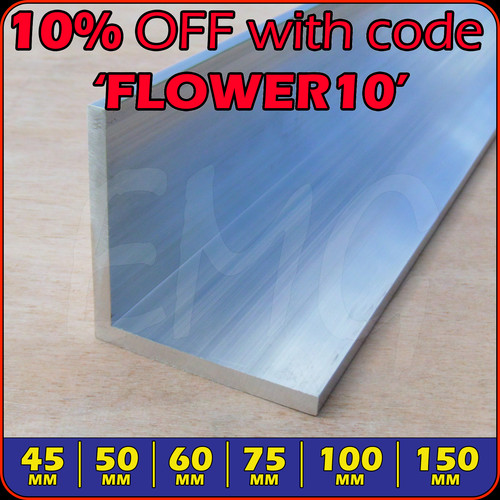 45mm 150mm aluminium angle - 45mm, 150mm aluminium