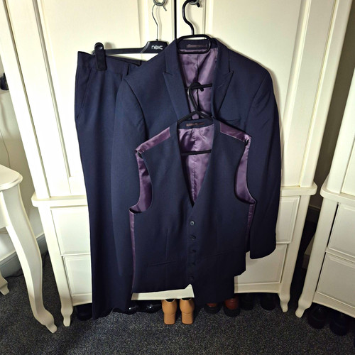 Next men navy piece suit - 3-piece,