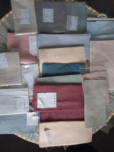 Pieces evenweave linen - 20,