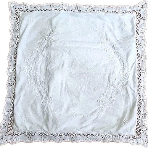 Vintage white embroidered