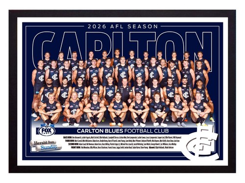 Framed 2026 carlton blues - 2026,