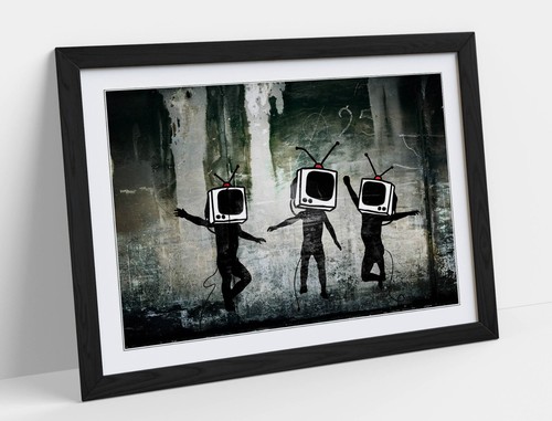 Banksy heads graffiti - heads,