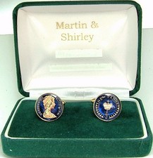 1978 Half Pence cufflinks from