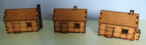 15mm wood framed building - 3x,