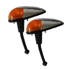 Bullet Front Turn Indicator Assembly Amber Lens Sets For Vw Beetle Bug 1955 1967