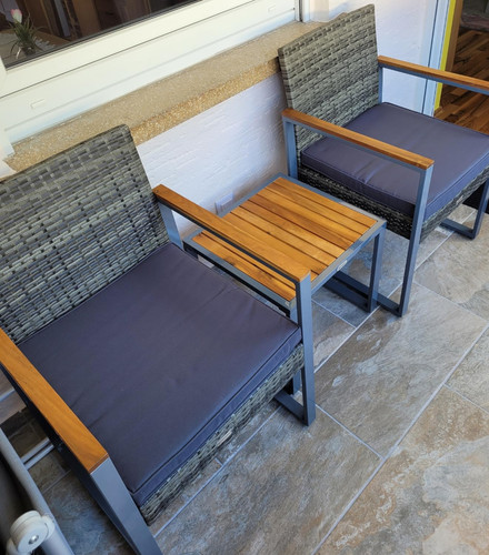 Rattan bistro set - bistro, outdoor